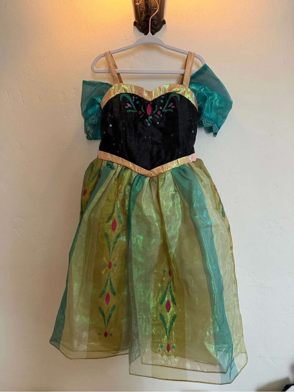 Disney Teal, Green, Black and Gold Princess Costume Dress